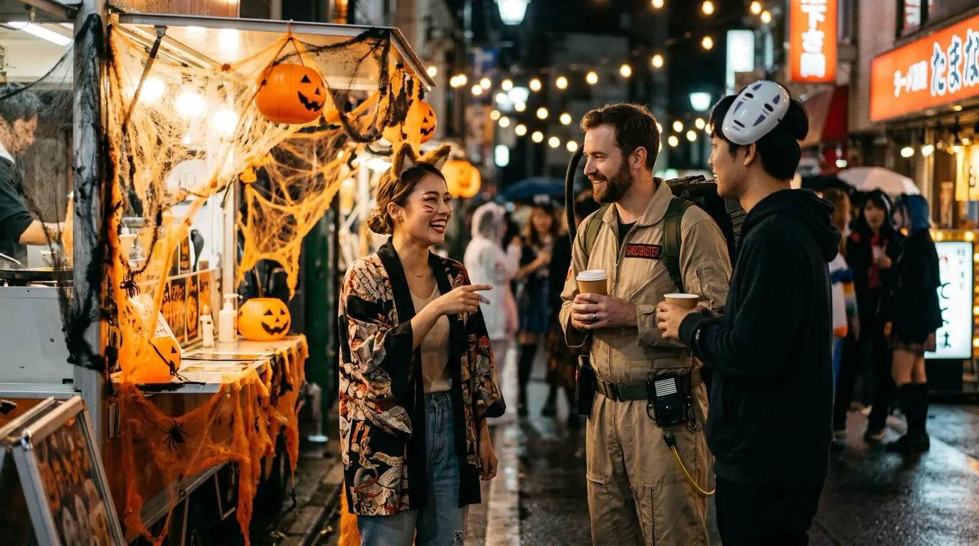 ハロウィン英語フレーズ Happy Halloween spooky creepy costume の使い方