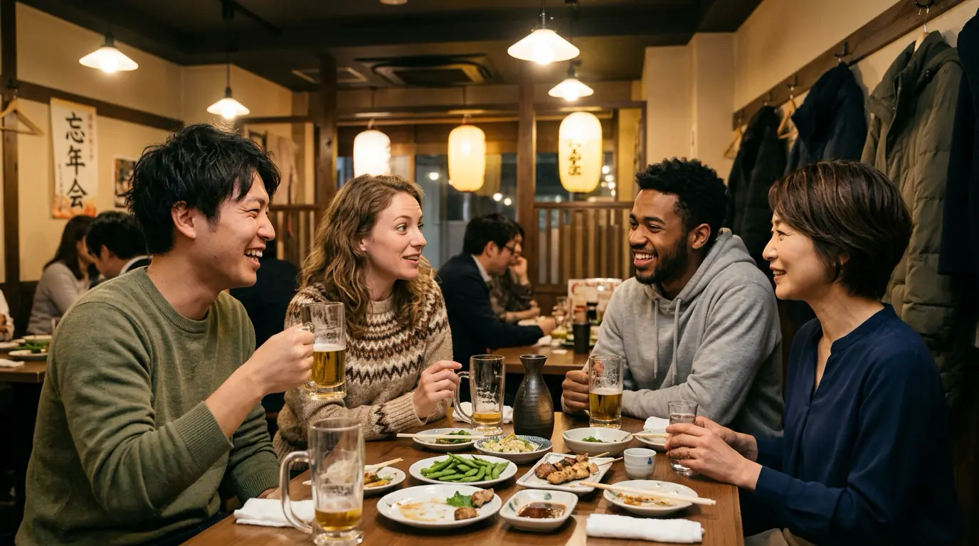 忘年会でよく使う英語フレーズの省略発音解説 | ネイティブ英語特化型リスニング教材リアルガチリスニング